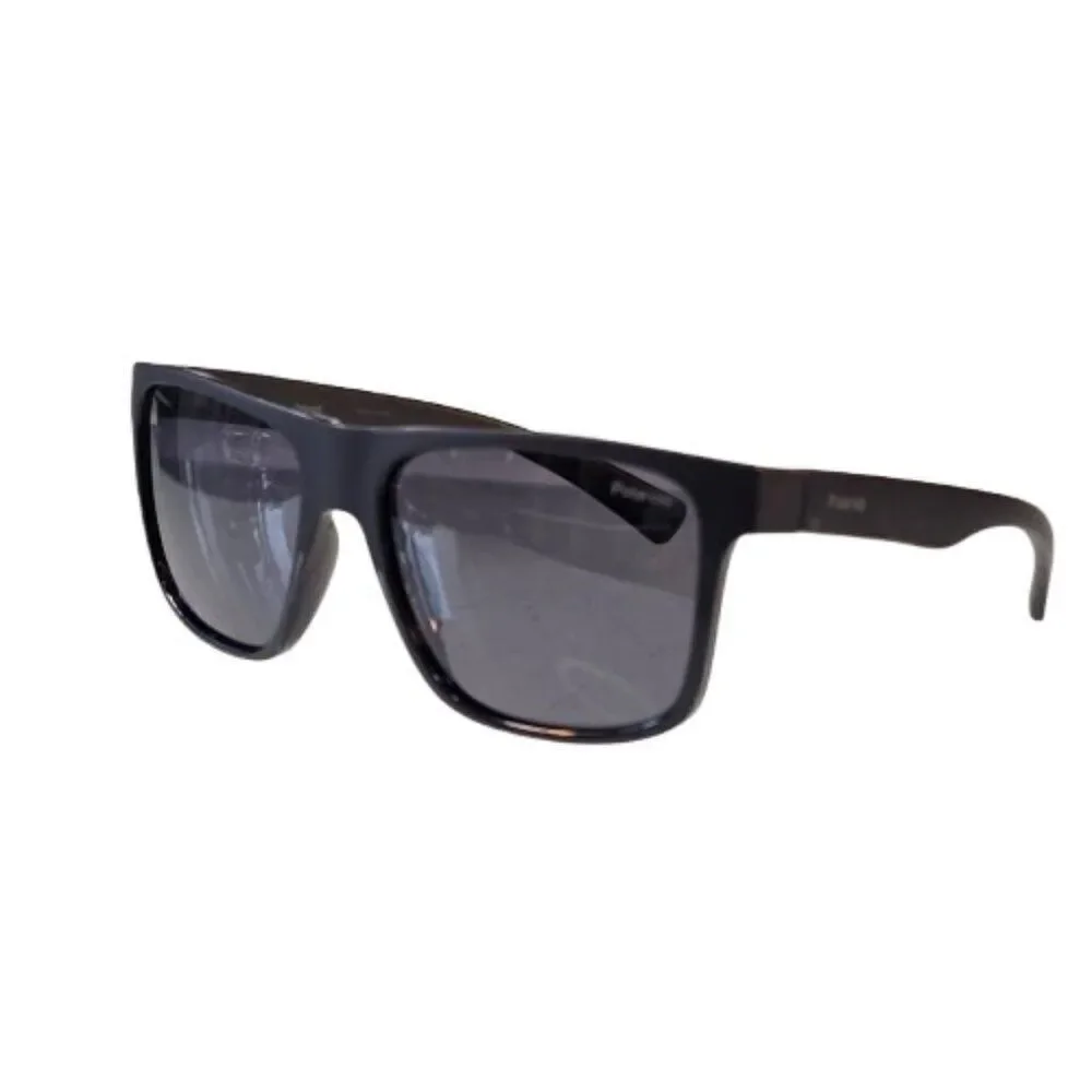 Polaroid Mens 57 -18 Black Full Rim Square Branded Sunglasses POL 22 0152482211